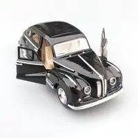 1:32 Alloy Diecast Cabriolet Vintage Car Model Classic Pull Back Car Miniature Vehicle Replica For Collection Decorate Gifts kid 2