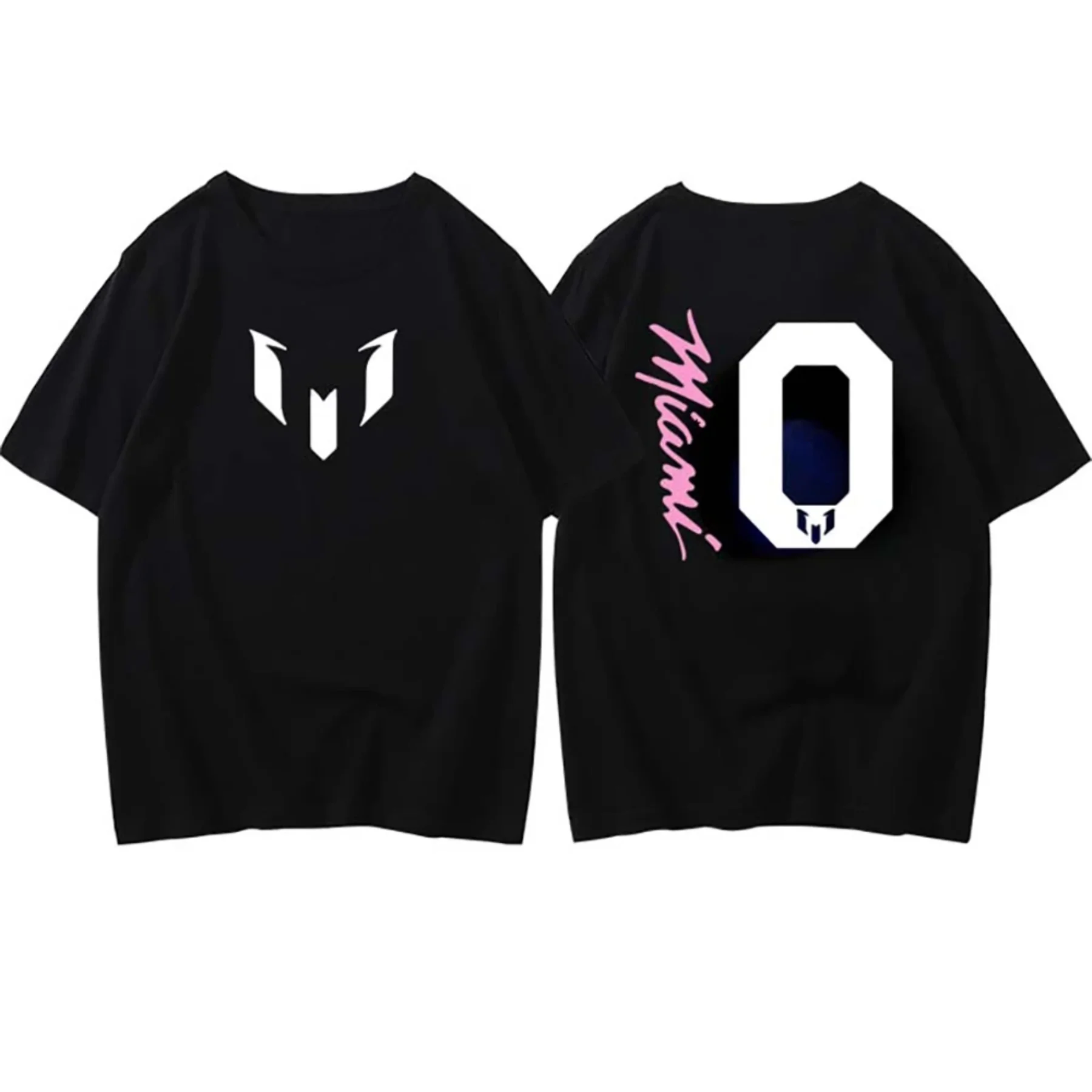 2024 New Summer Cotton Miami Messis 10 Logo T Shirt Uomo Maniche Corte Cool Fans Tee Hip Hop Oversize Graphic Streetwear S-3Xl