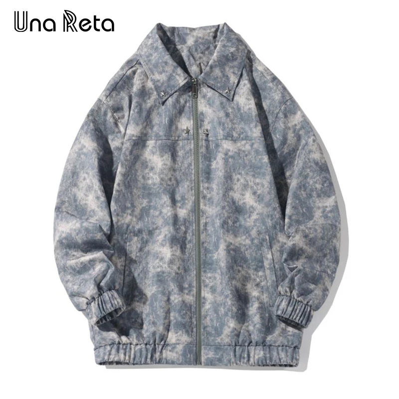 

Una Reta Jackets Men 2024 Spring New Hip Hop Quality Coat Streetwear Loose Harajuku Casual Jackets Man