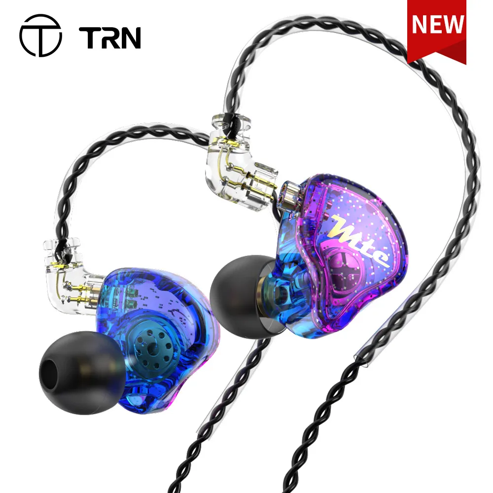 Динамические наушники TRN MTE HIFI музыкальные спортивные наушники-вкладыши