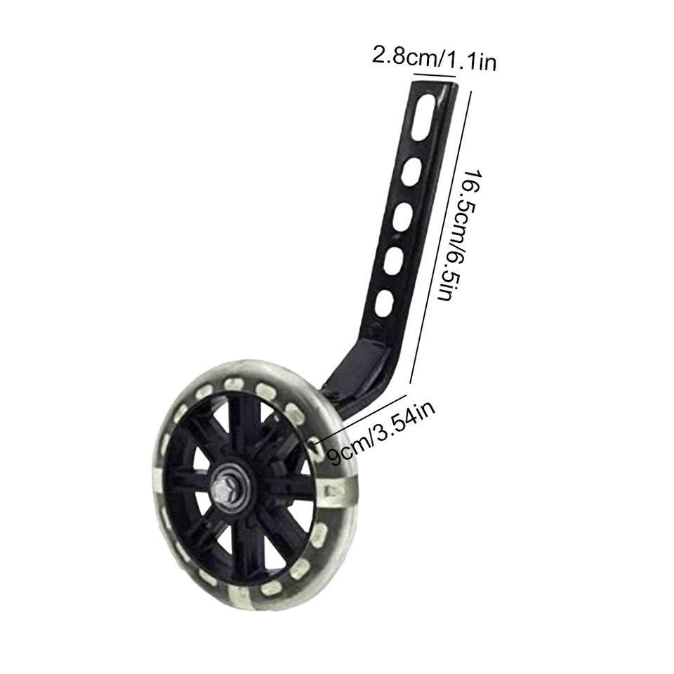 Rotelle Per Bici Bambini - Coppia Per Bici 12-20 Pollici, Nero, Con Struttura Stabile - Foto 12