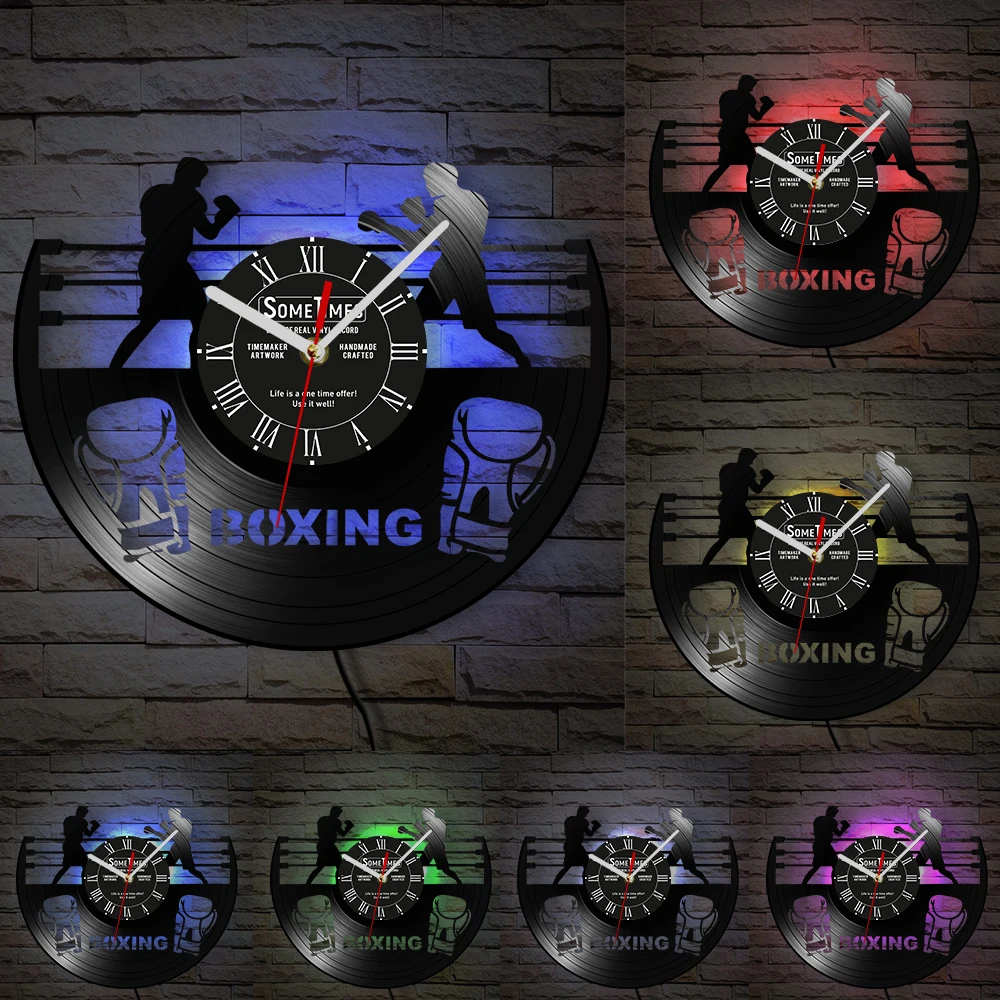 Orologio da parete 30 Cm Boxe Potente Sala Sport Decor