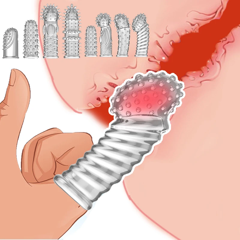Female Masturbator Double Finger Sleeve Adult Sex Toys for Women G-spot Clitoris Stimulator Vaginal Massager Couples 18+