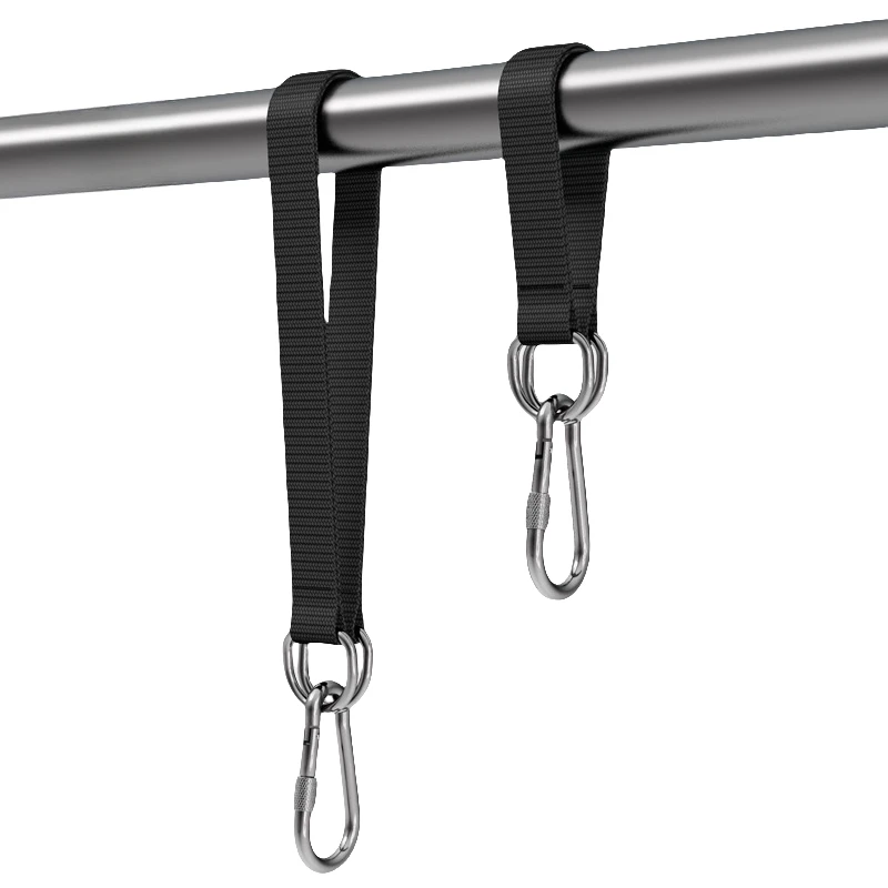Description Picture 4 of itemTree Swing Straps 200kg Heavy Duty Hook Ring Hanging Belt Connecting Belt for Hammock Punching Bag Swing Horizontal Bar