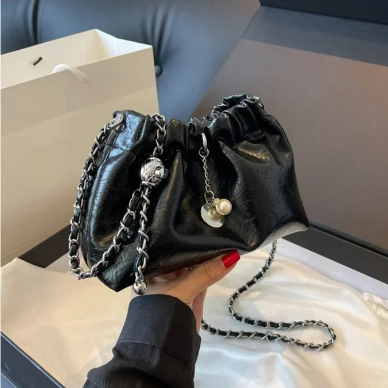 Y2K Millennium Bag Women 2025 New High Sense Shoulder Bags Summer Chain Bag Fashion Bucket Bag Messenger Bags Purses Handbags 3