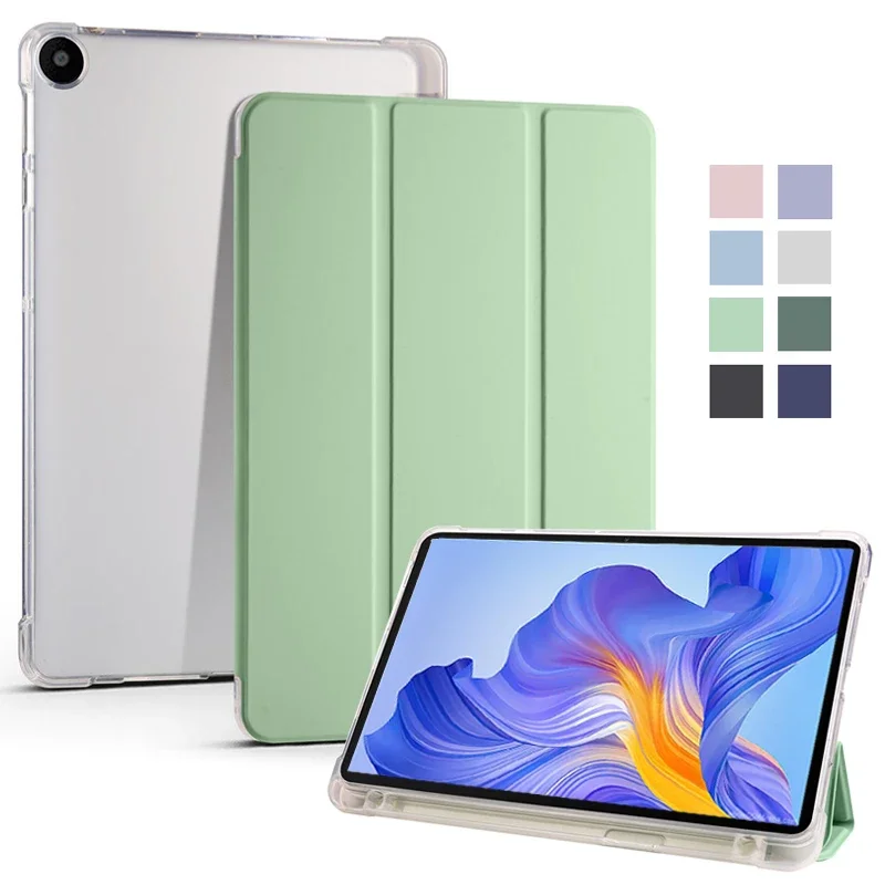 Premium PU Leather Trifold Stand Case with Pencil Holder