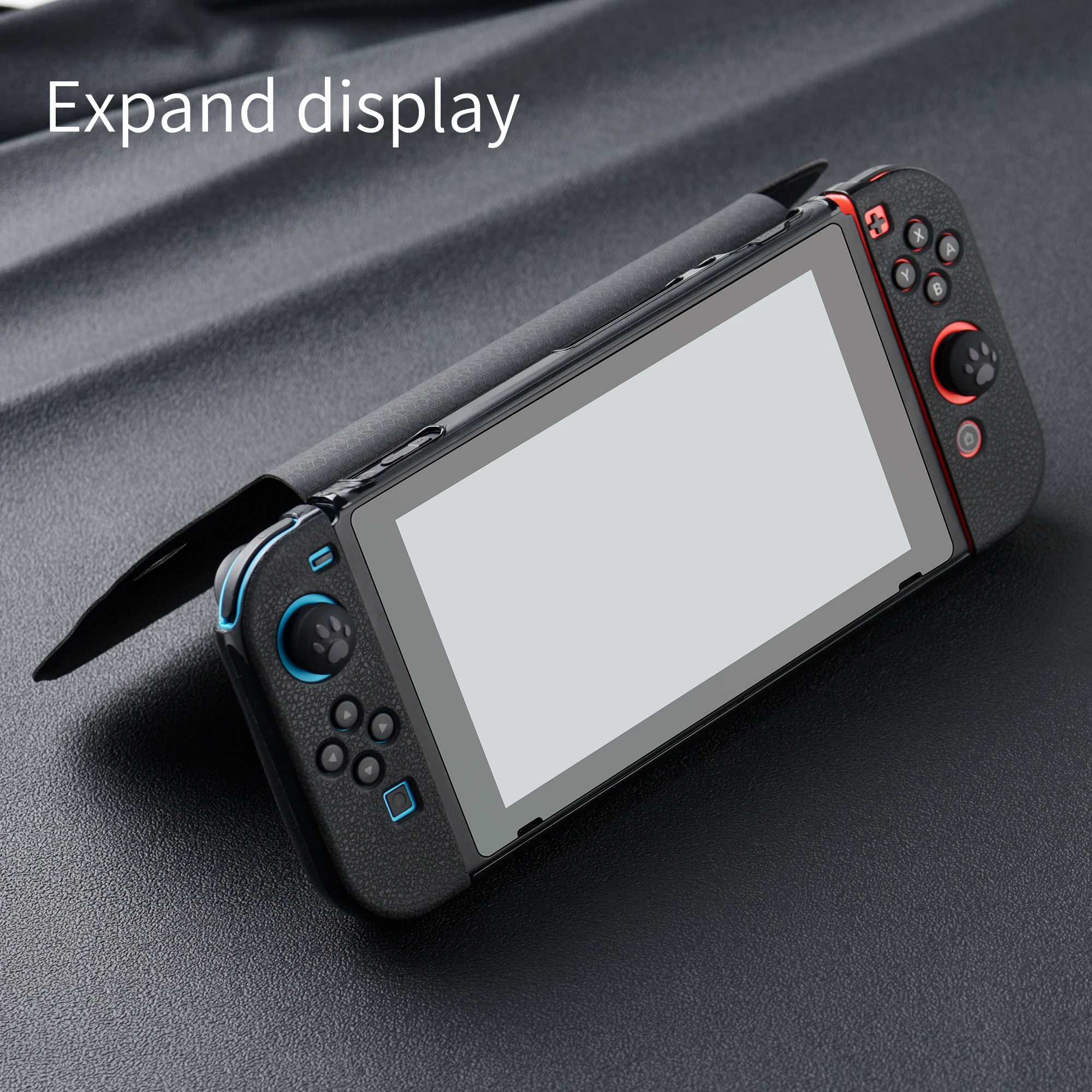 Nintendo-Switch-case-360-full-surround-leather-case-with-detachable ...