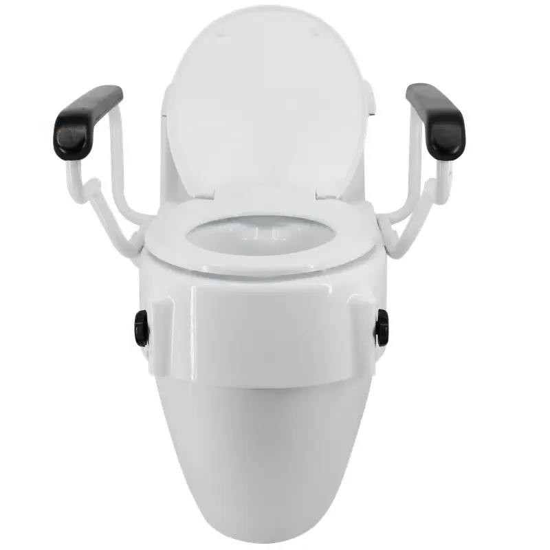 6" Elongated Raised Toilet Seat for Elderly and Handicap Elevated Slow Close Toilet Seat Never Loosen 3