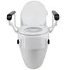 6" Elongated Raised Toilet Seat for Elderly and Handicap Elevated Slow Close Toilet Seat Never Loosen 3