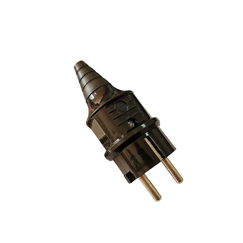 1 Pcs EU European AC Power Connector Plug with Socket Power Cord Convertor 2.5A Electric Rewireable Plug Male Female Adapter