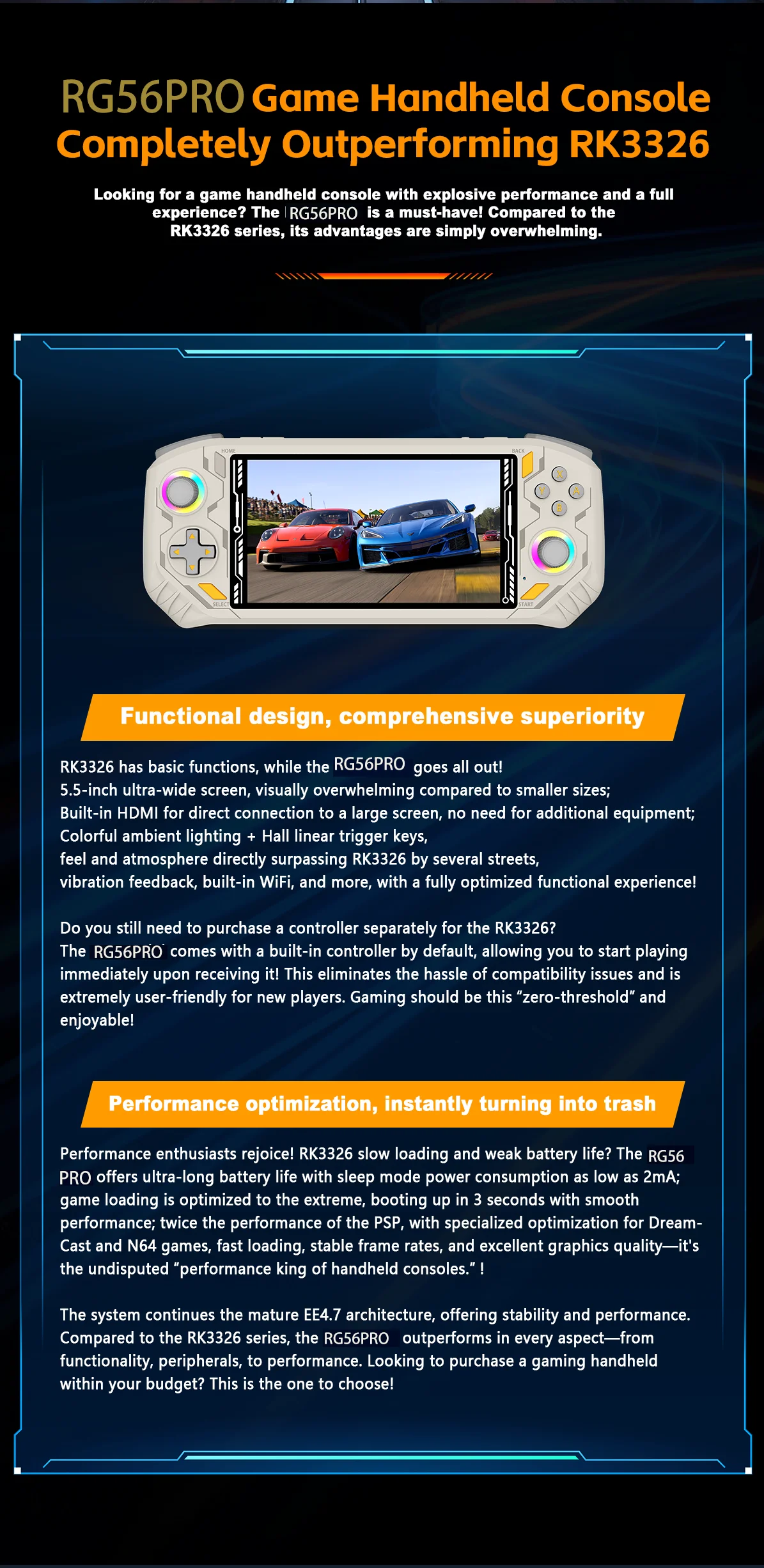 Rg56 Pro Mini Retro Gaming Handheld Console For Classic 3d Games_voghion.com