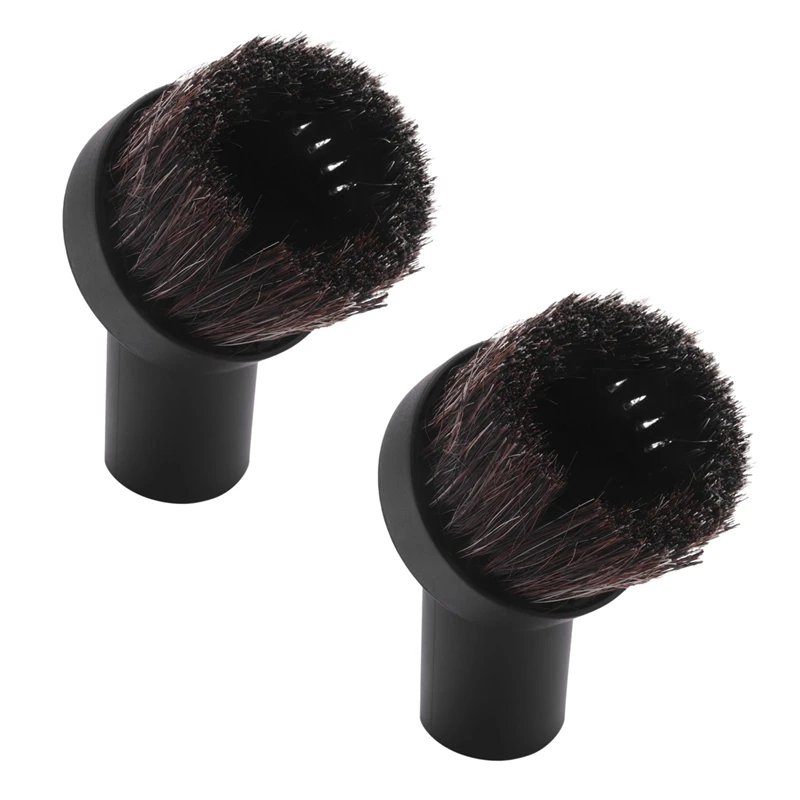 

2X Dusting Brush Dust Tool Attachment For Vacuum Cleaner Round Horse Hair 32Mm