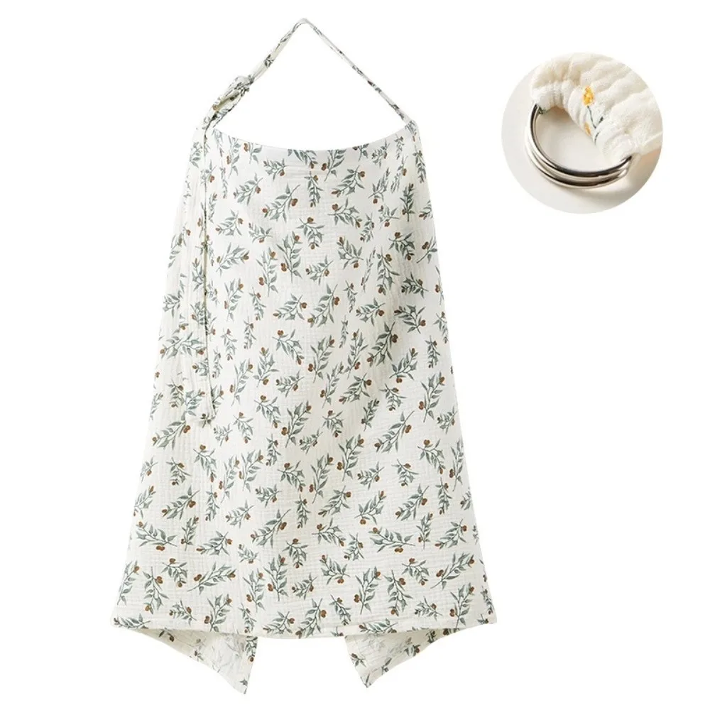with Arch Neckline Breastfeeding Nursing Cover Breathable Adjustable Baby Feeding Cloth Multi-purpose Baby Nursing Apron