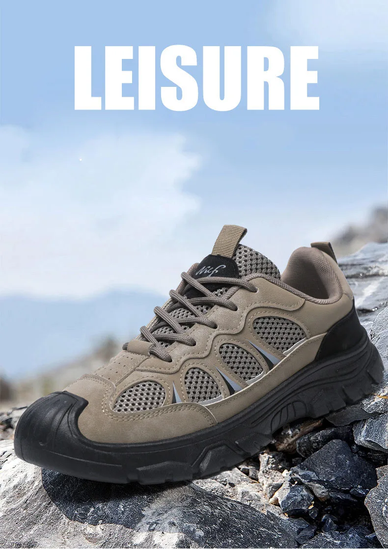 Description Picture 2 of itemOulylan Hiking Sneakers Shoes for Men 2024 Breathable Outdoor Trekking Sport Mens Hunting Shoes Climbing Walking Man Shoes