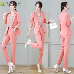 2022 Spring, Summer and Autumn New Style Suit Three Piece Suit Korean Casual Elegant Age Reducing Professional Women's Suit