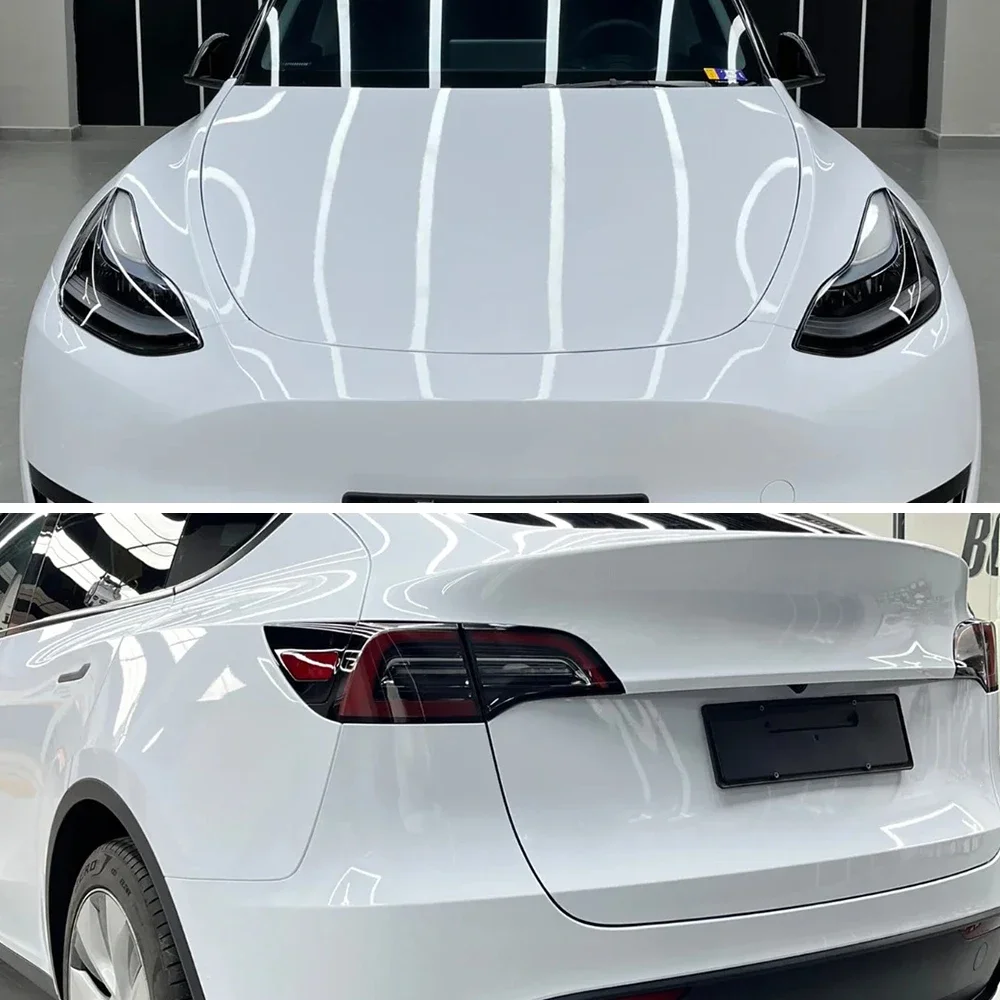 Car Wrap Film Pearl White PVC Air Release Wallpaper Sticker Wasserdichtes Motorrad selbstklebendes Vinylpapier für Auto Motorräder Wraps – Detail 8