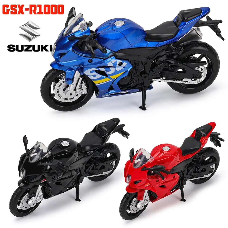 정교한 디테일과 정밀한 제작의 1:18 스케일 스즈키 GSX-R1000 다이캐스트 오토바이 모델