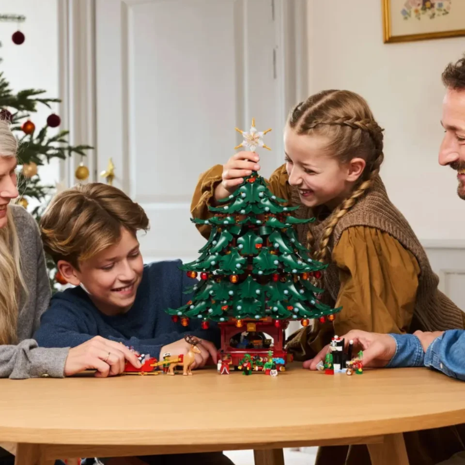 2026년 신제품 3171피스 산타 가족 & 크리스마스 트리 장식 블록 |   어린이를 위한 축제 장난감