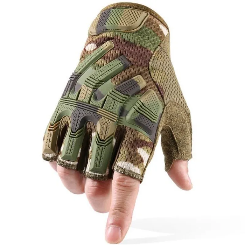 Men Hiking Fingerless Gloves Non-slip Breathable Half Finger Mitterns Camping Driving Working Shooting Hunting Tactical Gloves fingerless gloves,sports gloves,tactical gloves,gym gloves,fingerless gym gloves