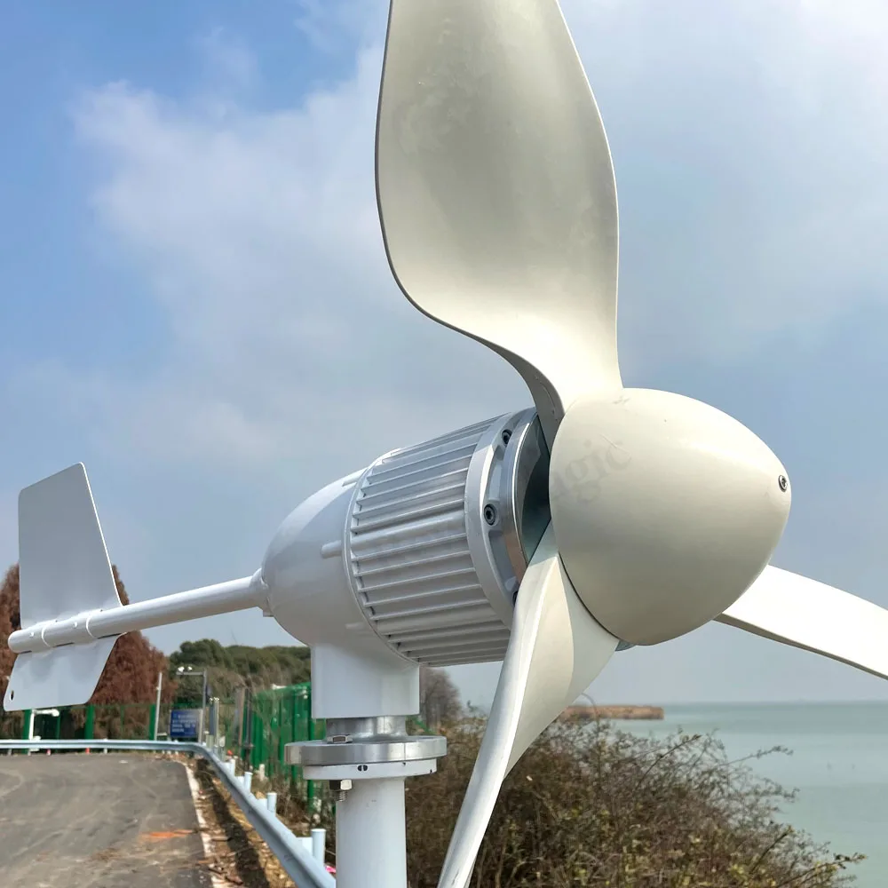 Solar Wind Generator Wind Turbine Charge Controller 10000w 10KW Wind Turbine 48v Wind Generator Axis Windmill Energy Sources 3 Blades Mppt Charge Controller On Grid Tie Inverter