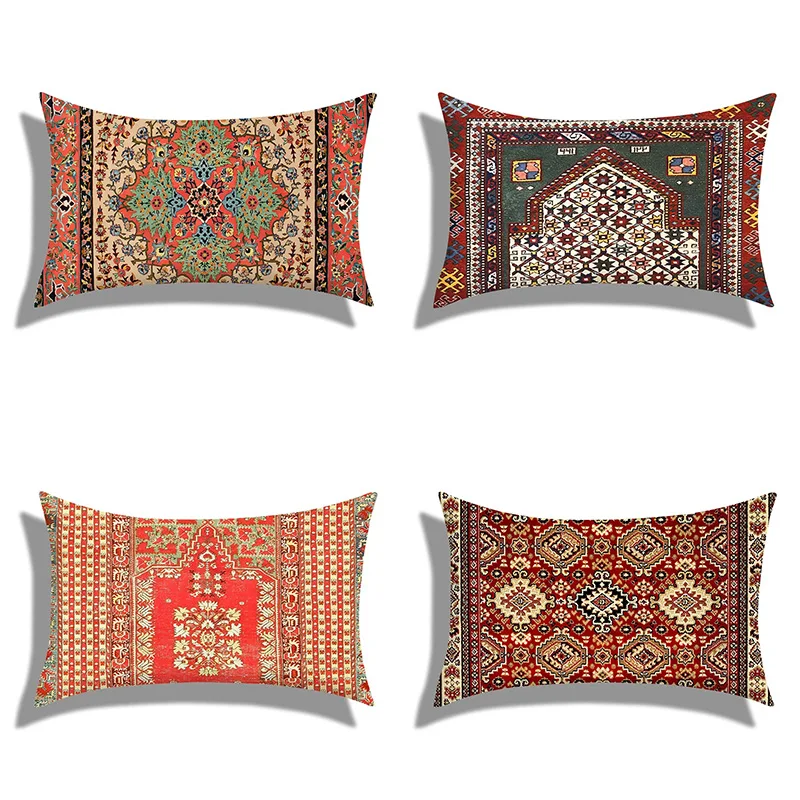 Moroccan style single sided pillowcase home bedroom living room sofa waist cushion cover