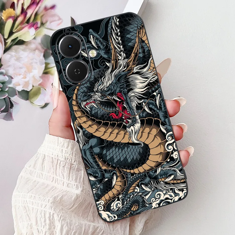 Stylish Painted Soft Silicone Phone Case - Vibrant Design Back Cover