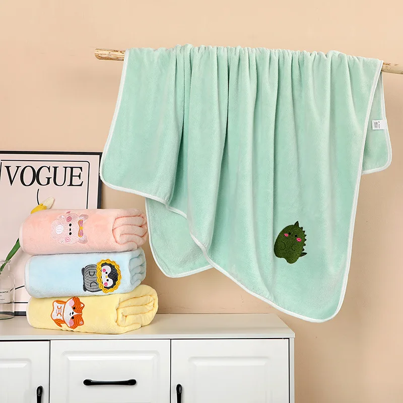 

Детское банное полотенце 110*110, покрывало для новорожденных, мягкое Впитывающее изоляционное милое одеяло с вышивкой