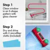 Magnetic Window Cleaner Tool | The Glider D4 Double Sided Outside Window Cleaner Tool Fits Windows 0.08"-1.6" Thick, Adjustable 4