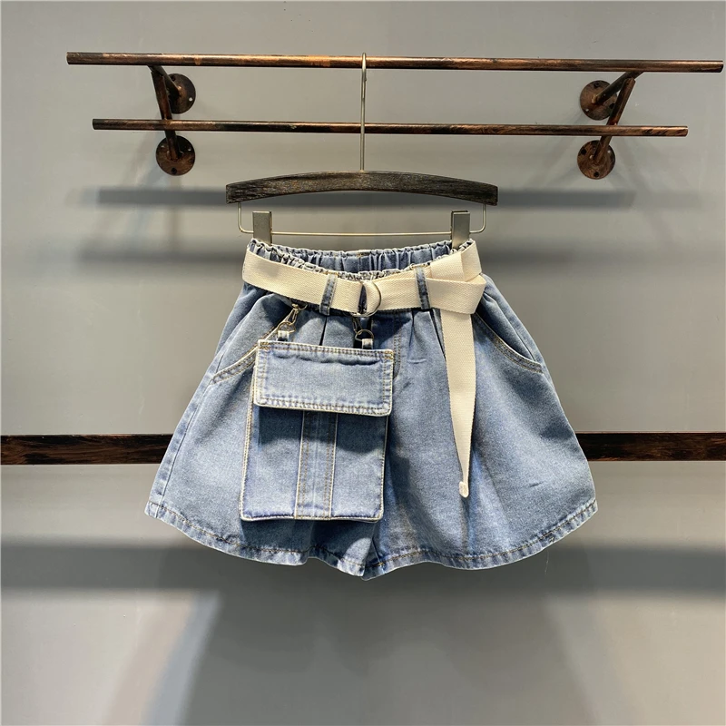 

Women's Jeans High Waist Solid Color Loose Wide Leg With Belt Pocket Denim Pants 2023 Summer New Fashion