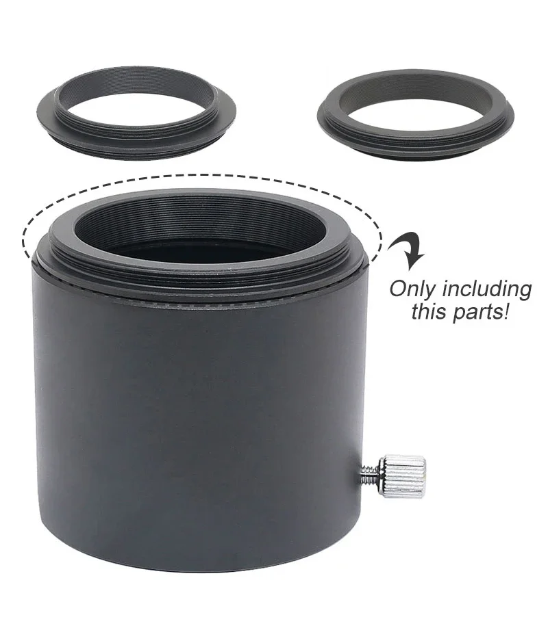 Microscope Adapter T T2 Mounting Adapter Ring All Metal Outer Thread M42 M48 M54 SCT Ring Adapter Pitch 0.75mm Telescopic Photographic Accessories