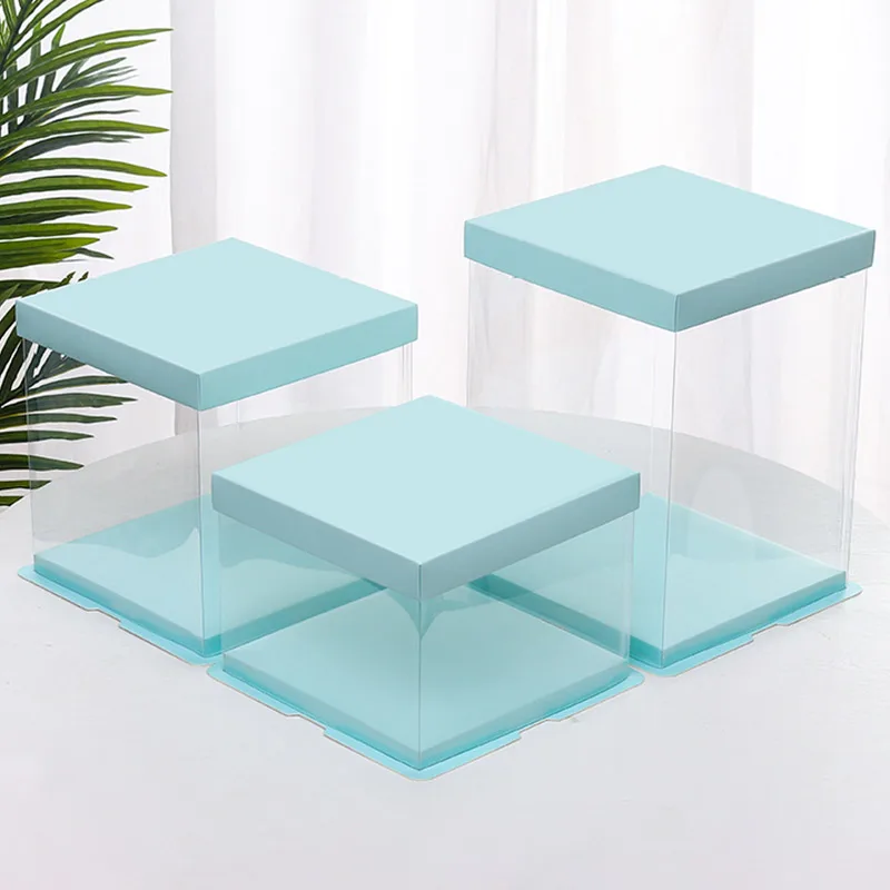 Transparent Cake Packing Boxes with Handle, High-Capacity Clear Cupcake Pastry Gift Wra... - SKU TCPB0827 - UGI Packaging