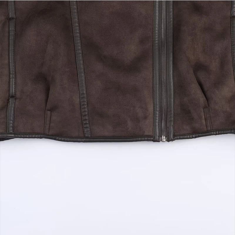 Women's Autumn Winter Jacket 2025 New Fashion Long Sleeve Zipper Jackets Coat Casual Loose Thick Warm New Outerwear