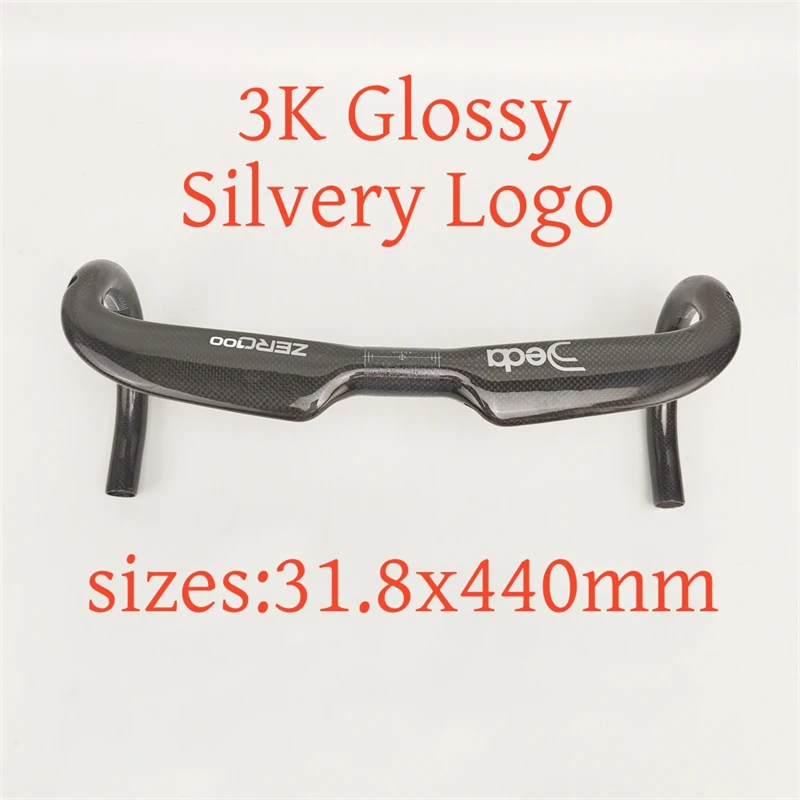 Carbon Fiber Aerodynamic Bicycle Handlebars - Lightweight & Reinforced Design with Internal Routing