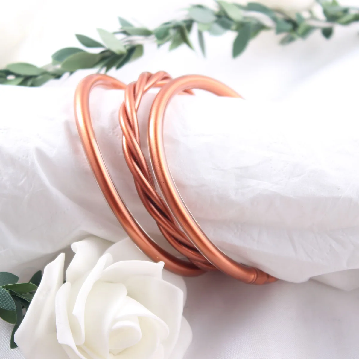 3Pcs/set Glitter Jelly Bangles Weaved Bracelet Set for Women Fashion Bohemia Silicone Lightweight Bracelets 6