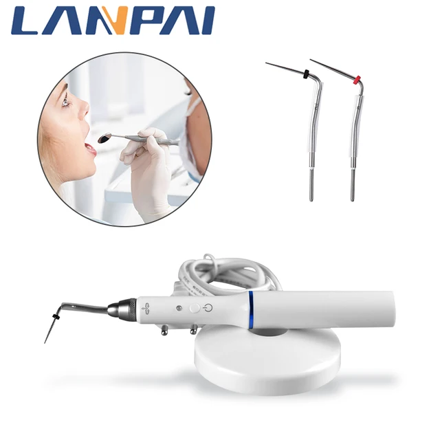 Dental Gutta Percha Obturation System Endodontics Root Tool Endo Gutta Dental Heating Pen With 2 Tips Dentistry Lab Equipment 2