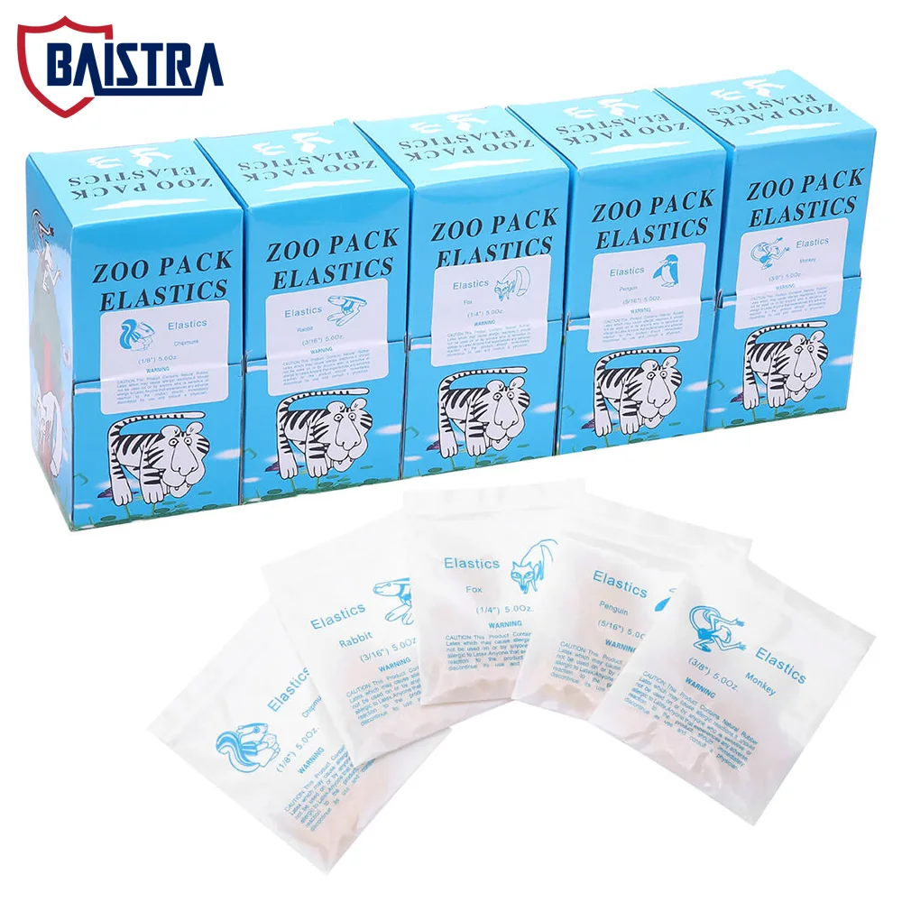 5000Pcs/Box Dental Rubber Bands Elastic Latex Ligation Rings for