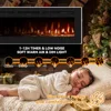 Electric Fireplace in-Wall Recessed and Wall Mounted with Remote Control, 1500/750W Fireplace Heater 4