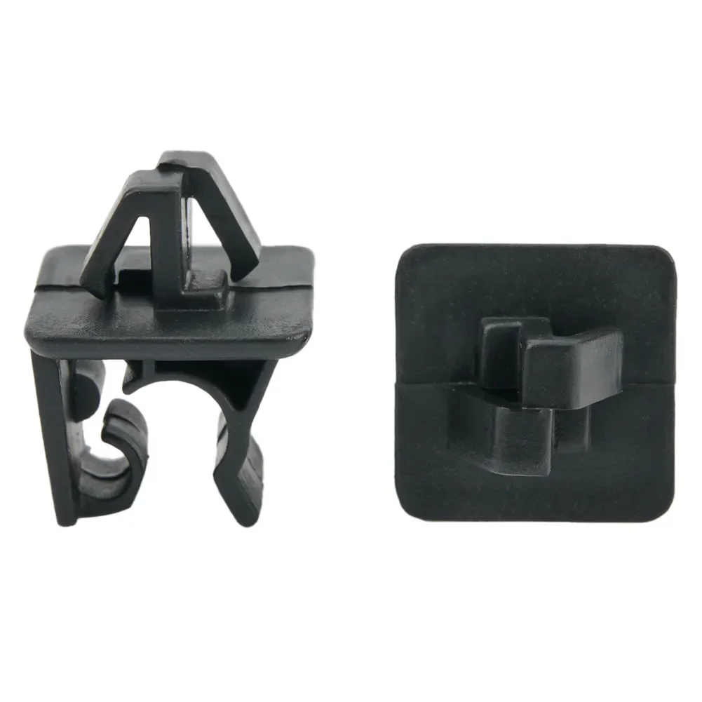 

2pcs Car Hood Prop Rod Clips Clamps Holder For Nissan Plastic Black Car Hood Support Rod Fix Clips Car-Fastener Retainers