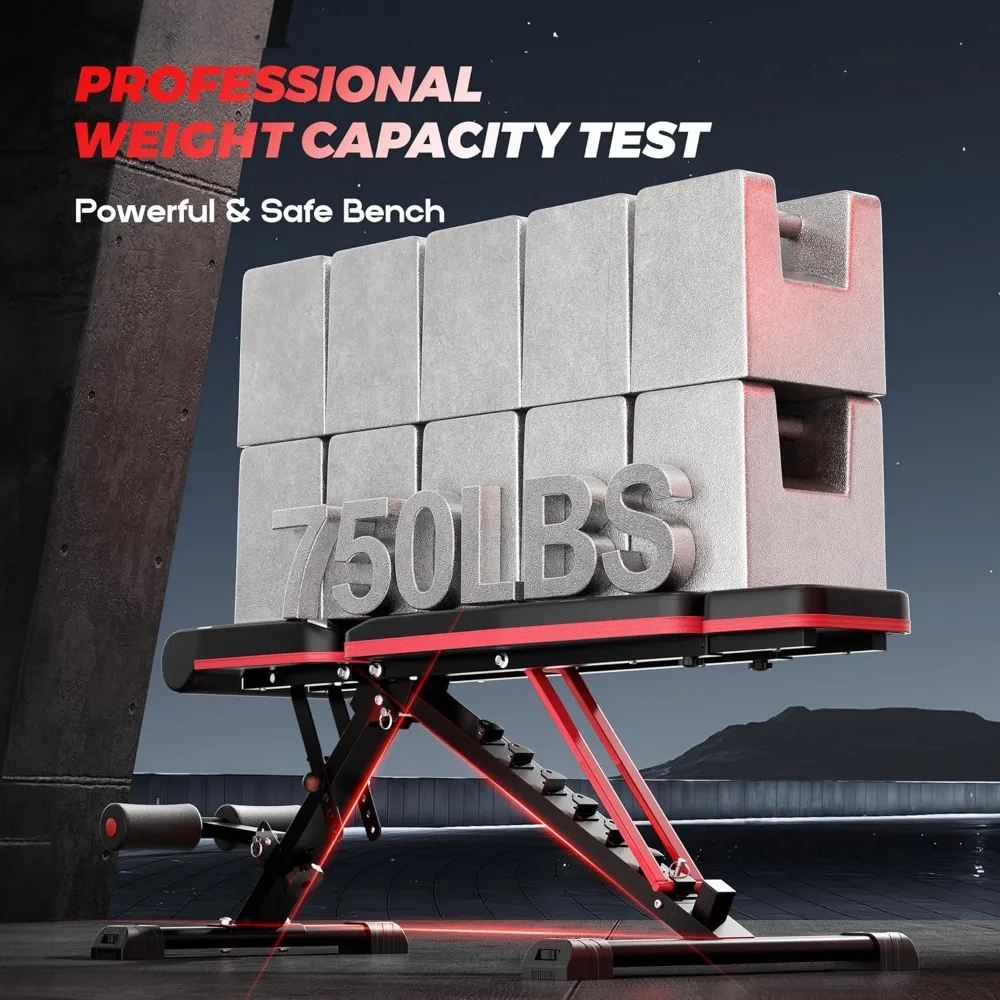 Foldable Adjustable Exercise Bench 3