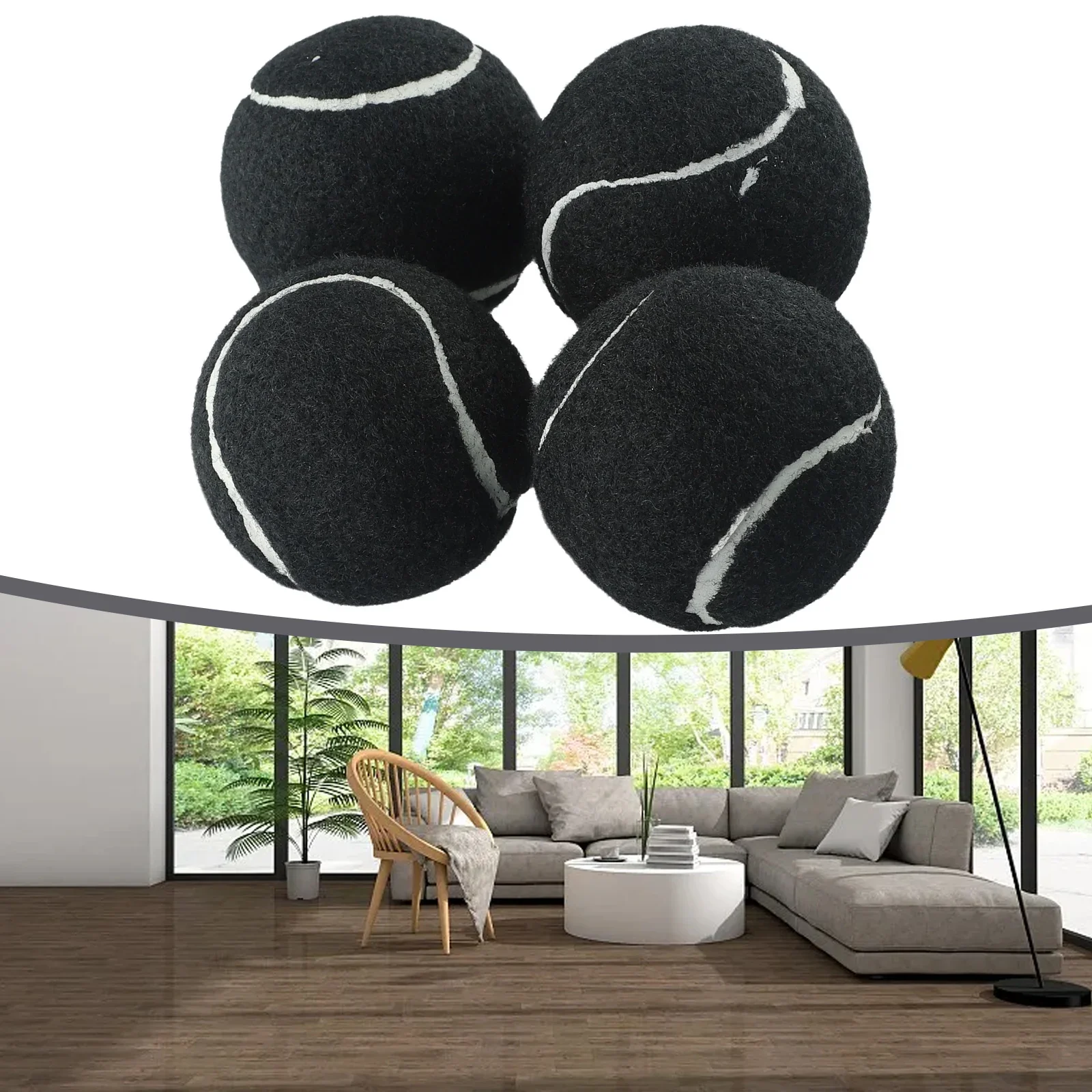 Tennis Tennis Ball 4PCS Floor Protect Leg Non Slip Precut Rubber Rubber Glide Floor Protection Easy To Install AliExpress