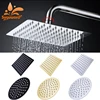 Chrome/Matte Black /8"/10"/12" Square Round Shower Head Rainfall Water Saving Ultra-thin Stainless Steel Bathroom Accessory 1