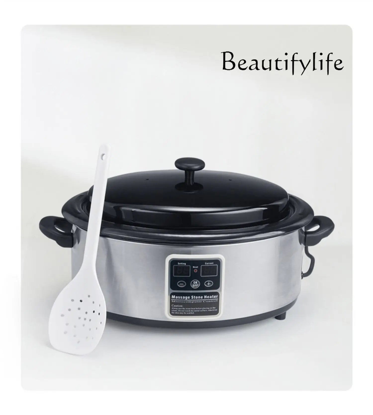 

Massage Hot Stone Heater Energy Pot Massage Stone Heating Furnace Touch Screen Temperature Control Digital Display