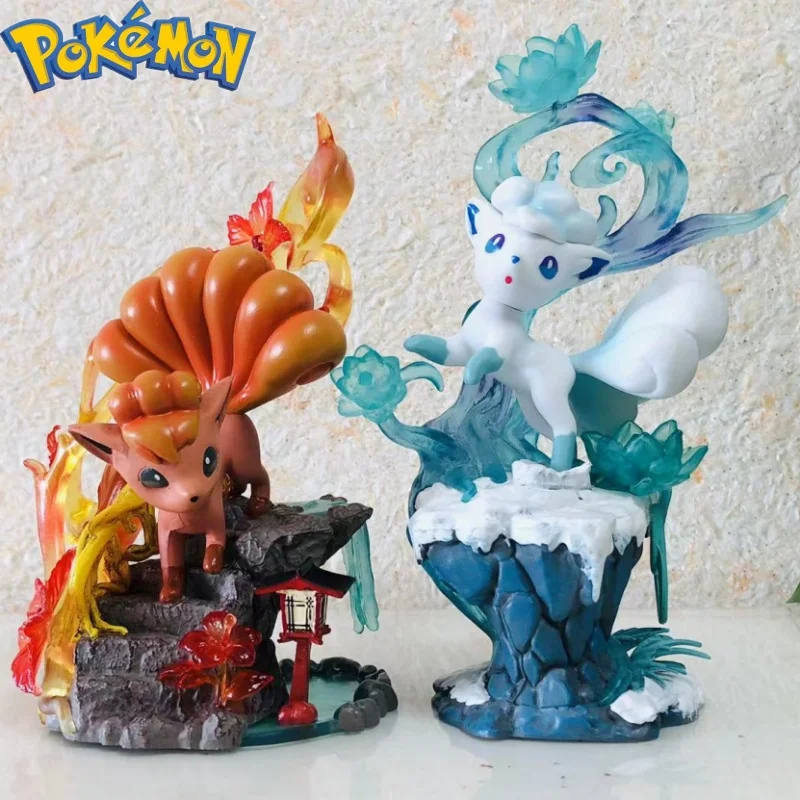 

Покемон Аниме фигурки Alolan Vulpix ПВХ Фигурка Статуя Коллекционная модель игрушки украшение Рождественский подарок