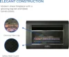 Ventless Linear Wall Gas Fireplace - 26,000 BTU, T-STAT, Model DF300L 2