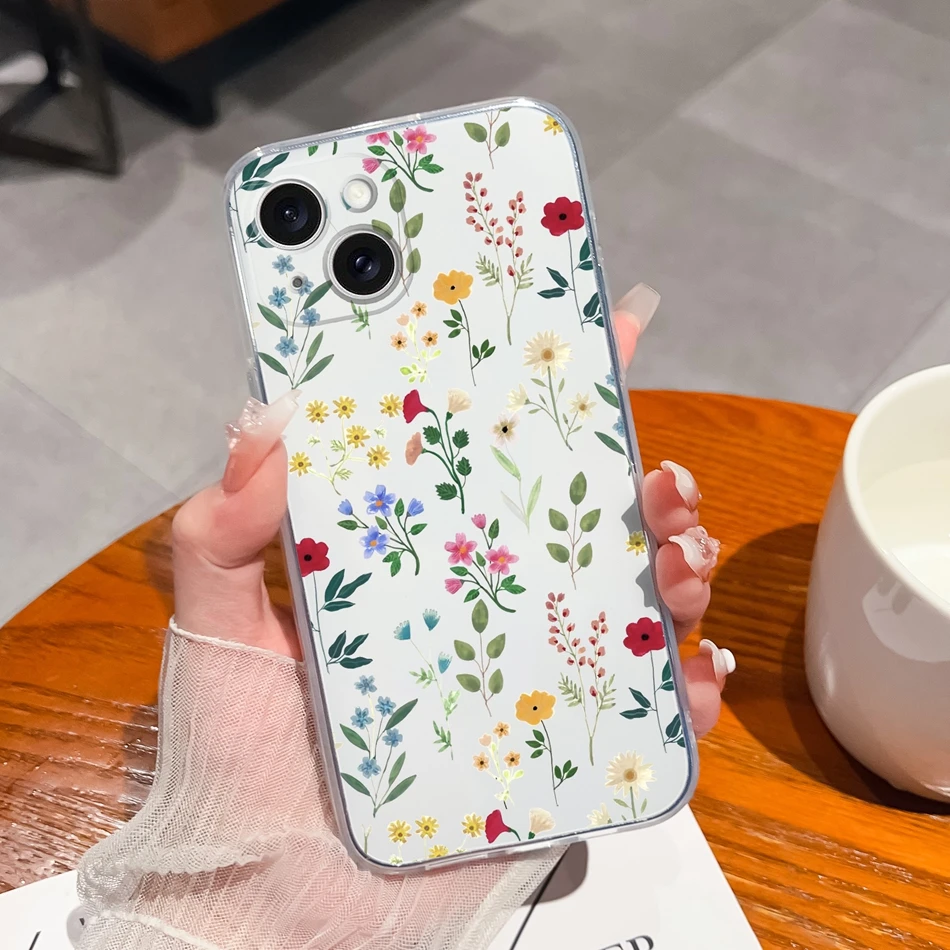 thumbnail image 1 of Cases For Apple iPhone 15 Plus Pro Max Unique Design Soft Silicone Transparent Anti Drop Phone Cover For iPhone15 15Pro 15Plus, 1 of 5