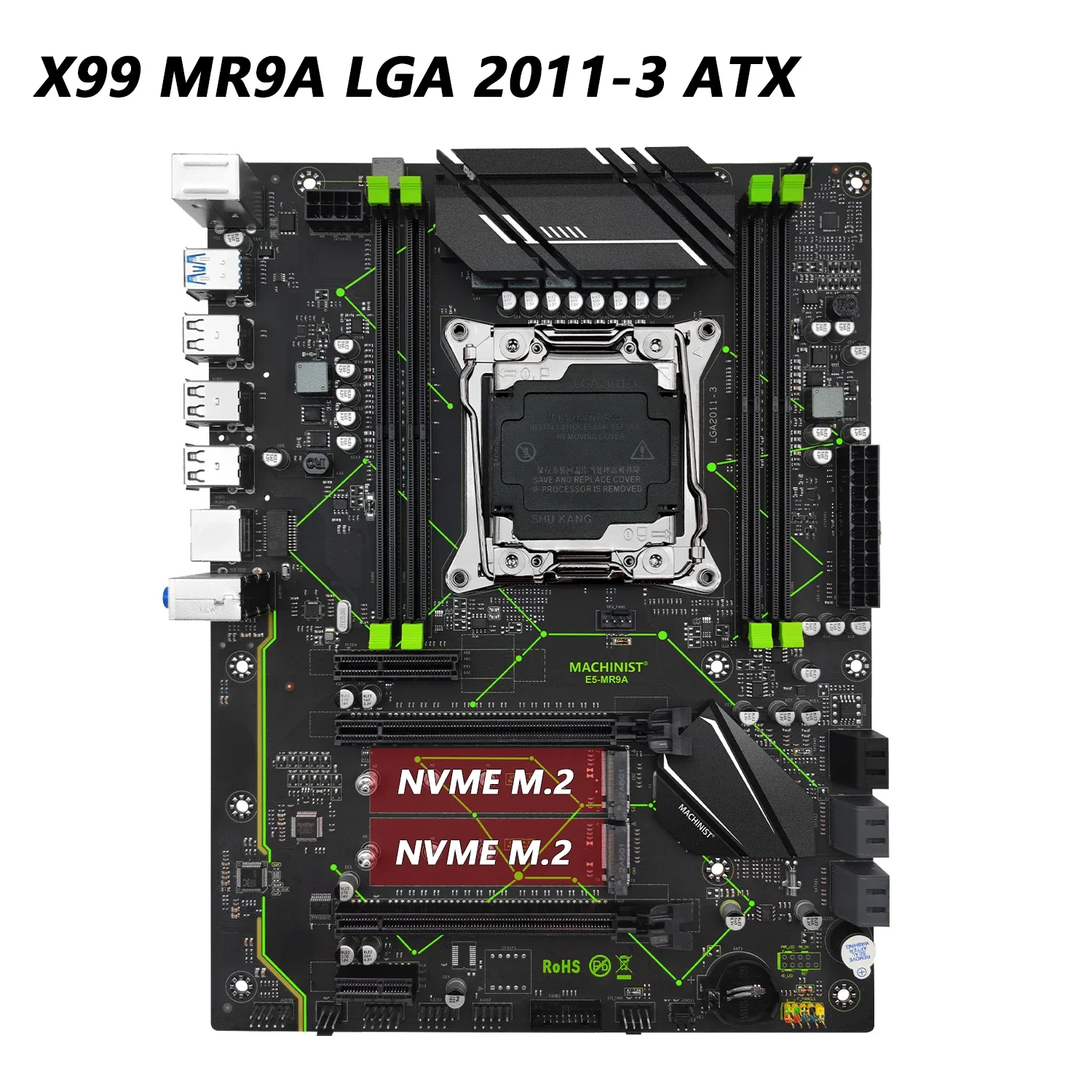 MACHINIST-X99マザーボード,xeon e5 2650 v4 2680 v4 cpu,ddr4 ecc ram