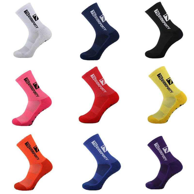 

SPORTY New SEVEN Men Anti-Slip 7S Football Socks High Quality Soft Breathable Thickened Sports Socks Running Cycling Hiking Wome