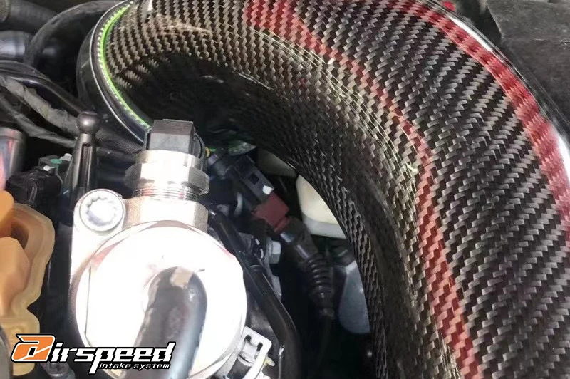Airspeed Brand Auto Engine Systems 100% Dry Carbon Fiber Cold Air Intake System For VW Golf MK7/MK7.5 2.0T