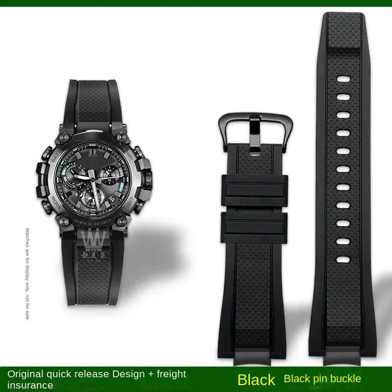 thumbnail image 1 of Correas de silicona para reloj Casio G-SHOCK MTG-B3000 Correa de reloj de caucho y resina MTG B3000 Adaptadores de acero inoxidable modificados Conector, 1 of 5