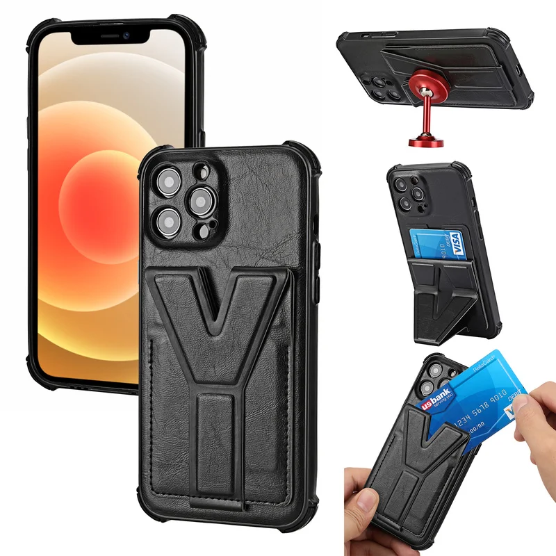 Чехол-бумажник Y-образной формы для iPhone 13 Pro Max 12 Mini 11 SE 2020X7 8 Plus XR XS задняя крышка из